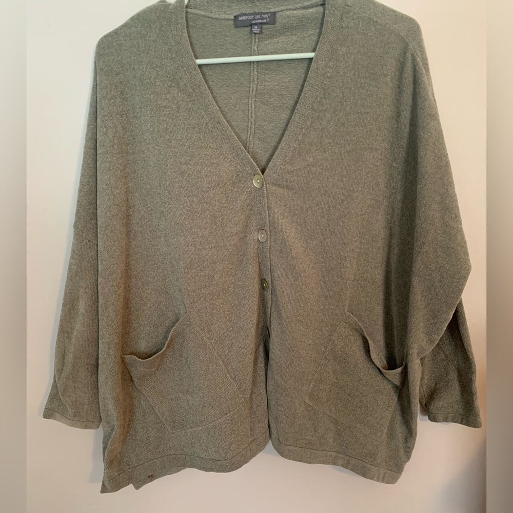 Barefoot Dreams CozyChic Lite Button Front Cardigan, NWOT , Size Medium - Picture 2 of 5